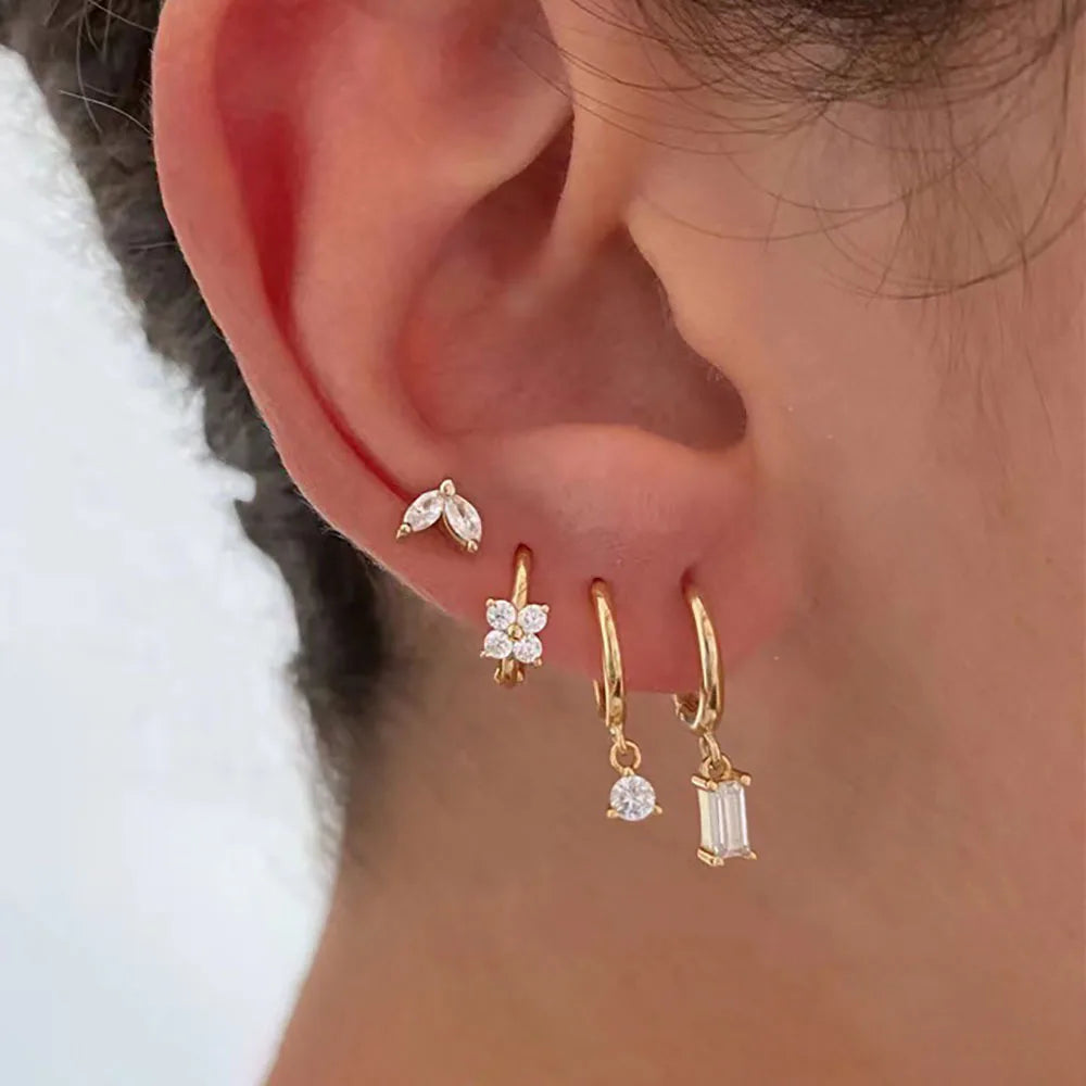 Verdant Vine Earring Ensemble