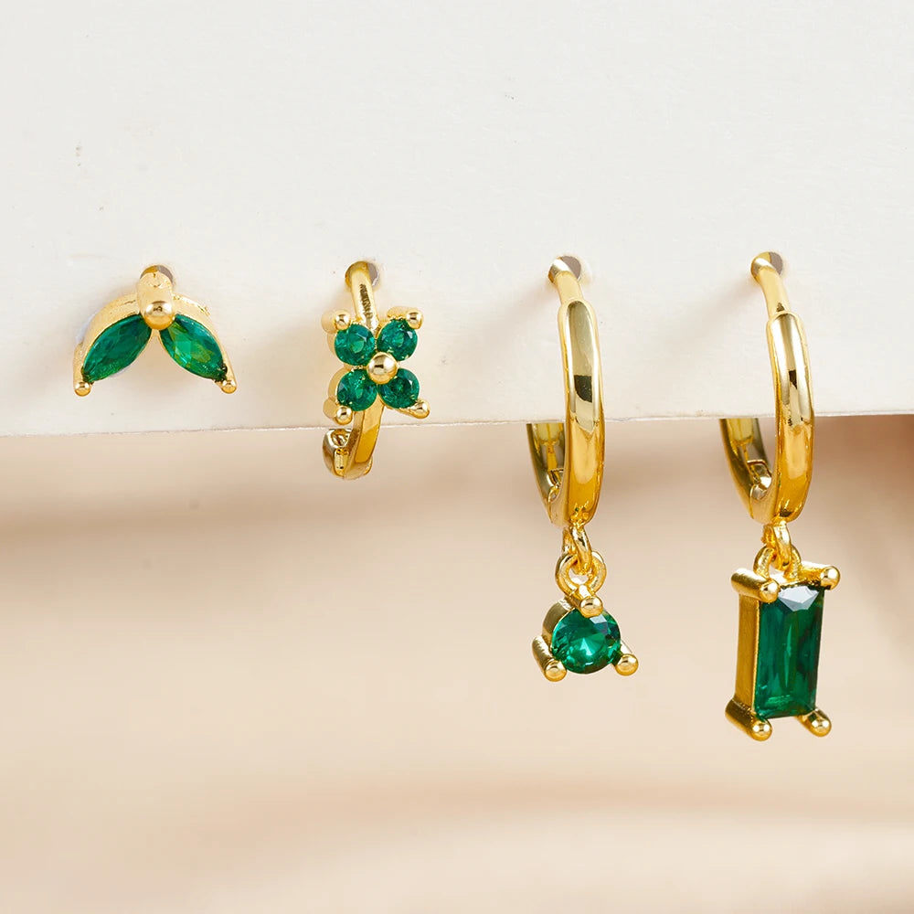 Verdant Vine Earring Ensemble